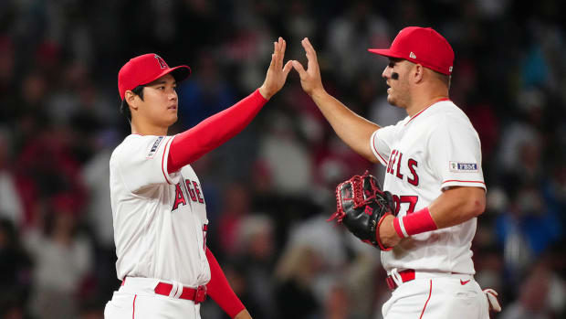 Shohei Ohtani and Mike Trout